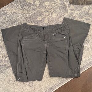 Kuhl Women's Dark Gray Wide Leg Cargo Pants